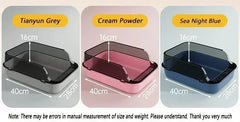Semi-Enclosed Cat Litter Box - High Fence Design with Privacy Hood