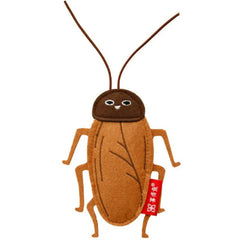 Simulation Insect Cat Toy – Cockroach Shape Felt Catnip Bell Toy for Interactive Play & Boredom Relief