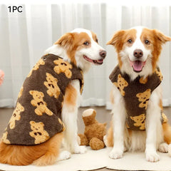 Soft Flannel Dog Pajamas Winter Warm Vest | Cozy Clothes for Small, Medium & Large Dogs (2.5–35kg)