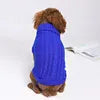 Solid Cotton Dog Sweater - Soft Winter Pet Apparel for All Sizes