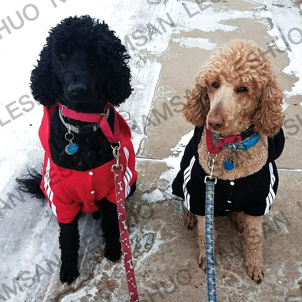 Sports Dog Hoodie - Fashion Striped Hoodie for Medium & Large Dogs