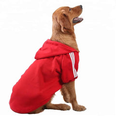 Sports Dog Hoodie - Fashion Striped Hoodie for Medium & Large Dogs
