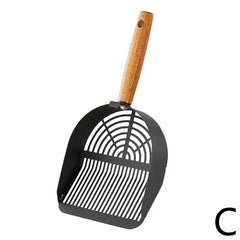 Stainless Steel Cat Litter Scoop - Long Handle Tofu Sand Litter Shovel, Durable Pet Waste Cleaning Tool for Litter Boxes