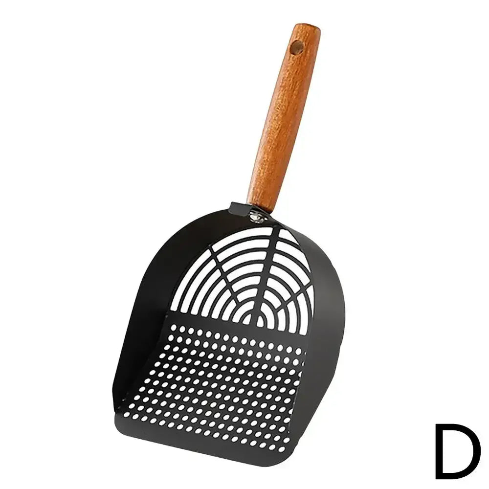 Stainless Steel Cat Litter Scoop - Long Handle Tofu Sand Litter Shovel, Durable Pet Waste Cleaning Tool for Litter Boxes