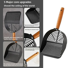 Cat litter scoop made of stainless steel for long-lasting use