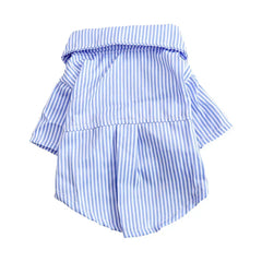 Striped Bow Tie Pet Shirt – Lightweight Summer Dog & Cat Clothing for Chihuahuas & Small Breeds