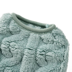 Striped Fleece Pet Sweater Vest - Winter Soft Pullover for Cats & Small Dogs