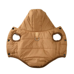 Thick Fleece Dog Parka - Winter Hoodie Coat with D-Ring for Small Breeds