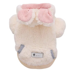 Warm fleece-lined dog jacket for chilly outdoor conditions
