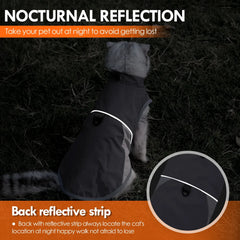 Thick Windproof Cat Jacket - Heavy Duty Winter Coat for Small Pets