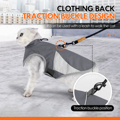 Thick Windproof Cat Jacket - Heavy Duty Winter Coat for Small Pets