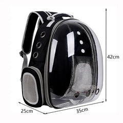 Transparent Cat Carrier Backpack – Bubble Window Pet Travel Bag for Small Dogs & Cats
