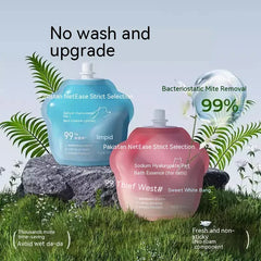 Waterless Pet Cleaning Gloves - Wash-Free Grooming Gloves for Dogs & Cats, Massage & Decontamination with Cleaning Essence