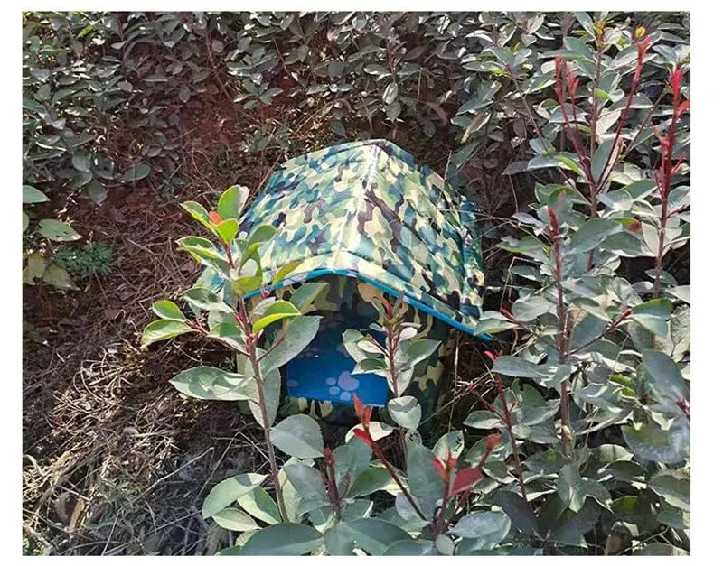 Warm insulated cat house protecting cats from rain and cold