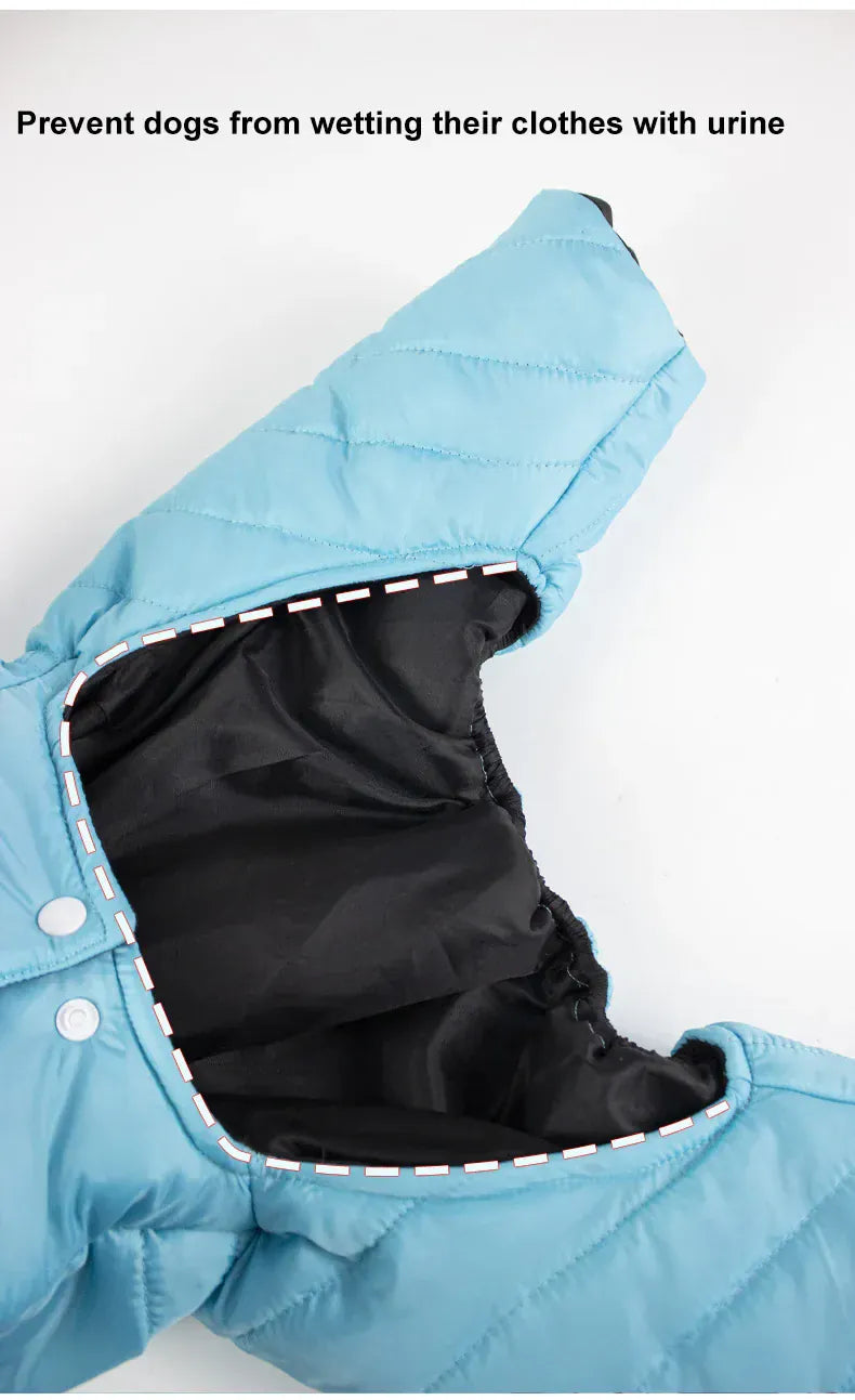 Waterproof Winter Dog Coat – Warm Fleece-Lined Jacket Vest for Small Dogs, French Bulldog, Chihuahua & Puppies
