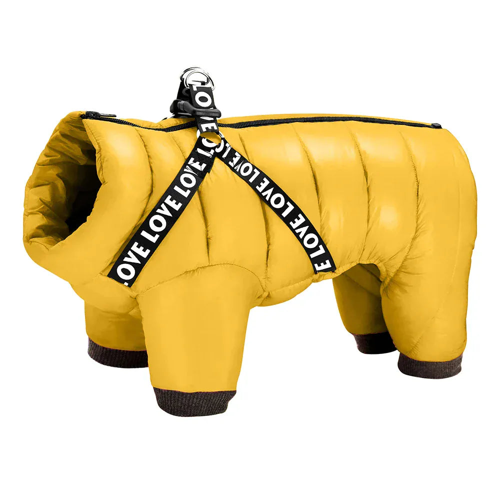 Waterproof Winter Dog Jumpsuit - Super Warm Full-Body Coat for French Bulldogs & Small Breeds