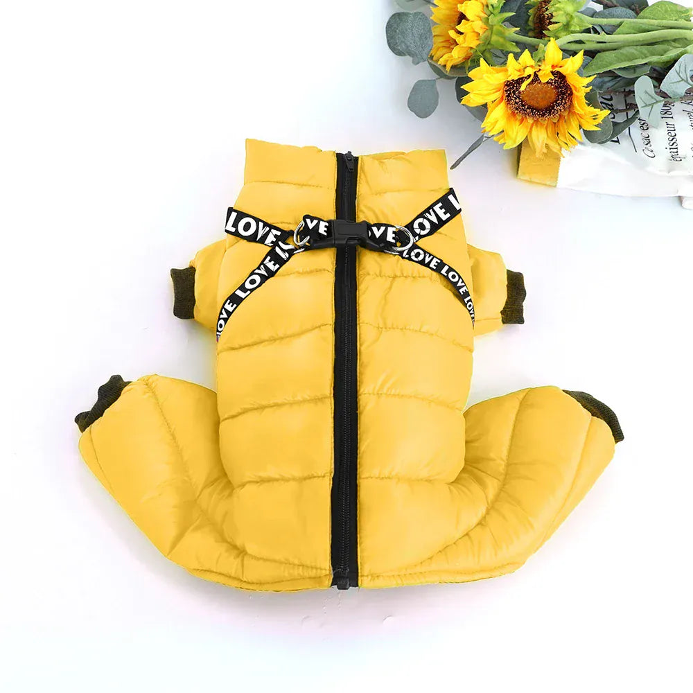 Waterproof Winter Dog Jumpsuit - Super Warm Full-Body Coat for French Bulldogs & Small Breeds