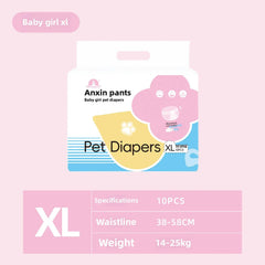 Wearable Pet Diapers - Waterproof Anti-Leak Disposable Dog Diapers for Male & Female Dogs, Breathable Comfort for Incontinence & Menstrual Care
