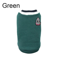 Winter Dog Sweater | College Style V-neck Knitwear for Small Dogs & Puppies – Cozy Puppy Vest & Kitty Jacket