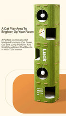 Stylish indoor cat house matching modern home decor
