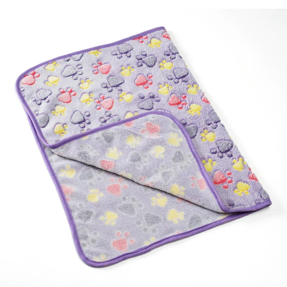 Durable pet blanket protecting furniture from muddy paws