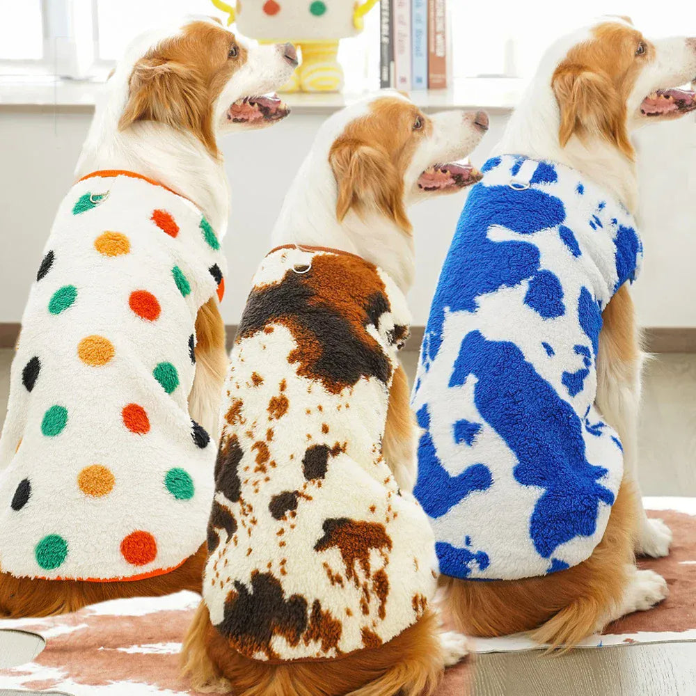 Winter Pet Flannel Coat | Warm Dog & Cat Pajamas for Small to Large Breeds – M to 7XL, 5-35kg