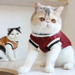 Winter Pet Sweater Pullover | Cozy Dog & Cat Vest, Puppy Jacket & Kitty Costume