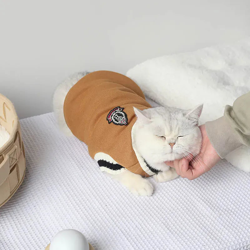 Winter Pet Sweater Pullover | Cozy Dog & Cat Vest, Puppy Jacket & Kitty Costume