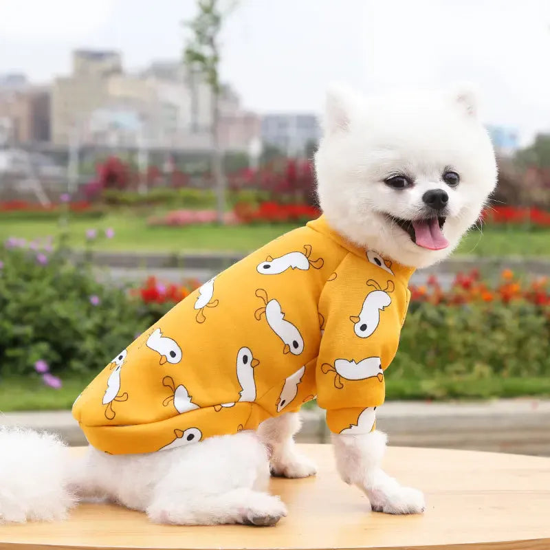 Winter Warm Small Dog Hoodie | Soft Pet Sweatshirt for Bulldogs, Chihuahuas & Shih Tzus | Cozy Puppy & Cat Pullover Coat