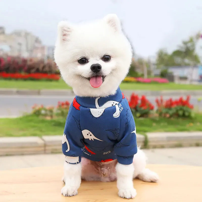 Winter Warm Small Dog Hoodie | Soft Pet Sweatshirt for Bulldogs, Chihuahuas & Shih Tzus | Cozy Puppy & Cat Pullover Coat