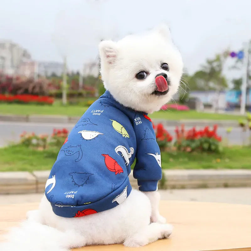 Winter Warm Small Dog Hoodie | Soft Pet Sweatshirt for Bulldogs, Chihuahuas & Shih Tzus | Cozy Puppy & Cat Pullover Coat