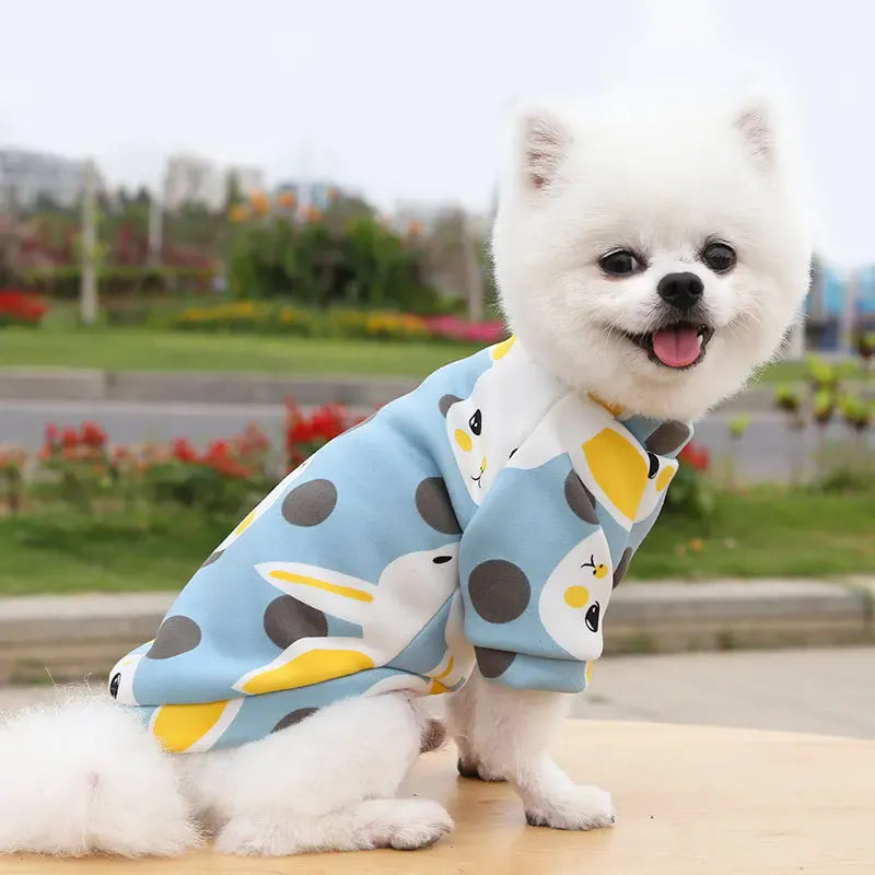 Winter Warm Small Dog Hoodie | Soft Pet Sweatshirt for Bulldogs, Chihuahuas & Shih Tzus | Cozy Puppy & Cat Pullover Coat