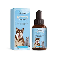 Yegbong Pet Health Drops - 50ml Multi-Vitamin Liquid for Cats & Dogs, Immune Support & Anxiety Relief Supplement for Puppies & Kittens