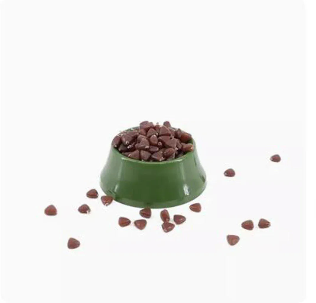 1/12 Scale Dollhouse Miniature Pet Food Set | Dog & Cat Bowls with Dry Food | Tiny Doll Accessories for Play Scenes & Photography