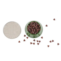 1/12 Scale Dollhouse Miniature Pet Food Set | Dog & Cat Bowls with Dry Food | Tiny Doll Accessories for Play Scenes & Photography