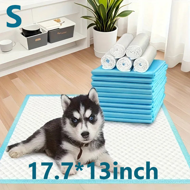 100-Count Super Absorbent Pet Urine Pads - Large Breed Puppy Potty Training Pads, Disposable Dog & Cat Housebreaking Mats
