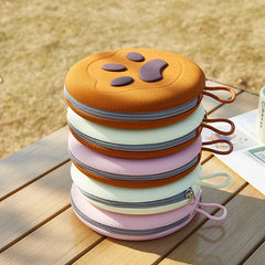 2-in-1 Foldable Pet Food Bowl - Portable Silicone Travel Dog & Cat Bowl