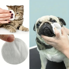 200-Count Pet Eye Wipes for Dogs & Cats - Gentle Tear Stain Remover, Ear Cleaning Wipes, Safe for All Breeds, Portable & Soft