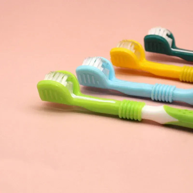 3-Sided Pet Toothbrush | Dog & Cat Dental Care | Tartar & Bad Breath Remover