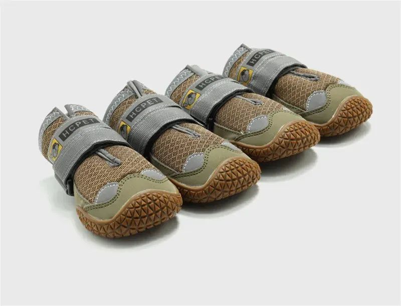 4-Pack Dog Boots - Waterproof Reflective Shoes for Medium Large Dogs