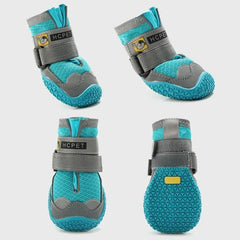 4-Pack Dog Boots - Waterproof Reflective Shoes for Medium Large Dogs