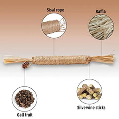 4 Pack Natural Silvervine Sticks for Cats – Chew Toys for Teeth Cleaning & Teething Kittens