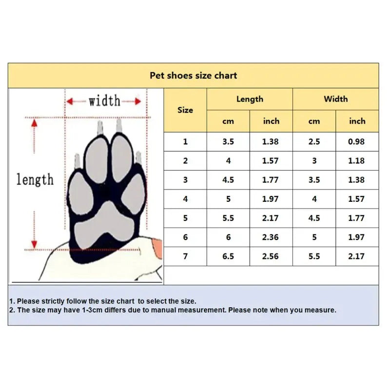 4-Pack Winter Dog Boots - Fleece Lined Waterproof Shoes with Anti-Slip Soles