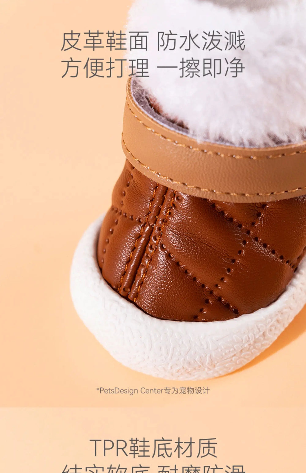 4-Pack Winter Pet Boots - Warm Anti-Slip Dog Shoes for Small Medium Dogs, Waterproof Snow Rain Boots with Secure Fasteners