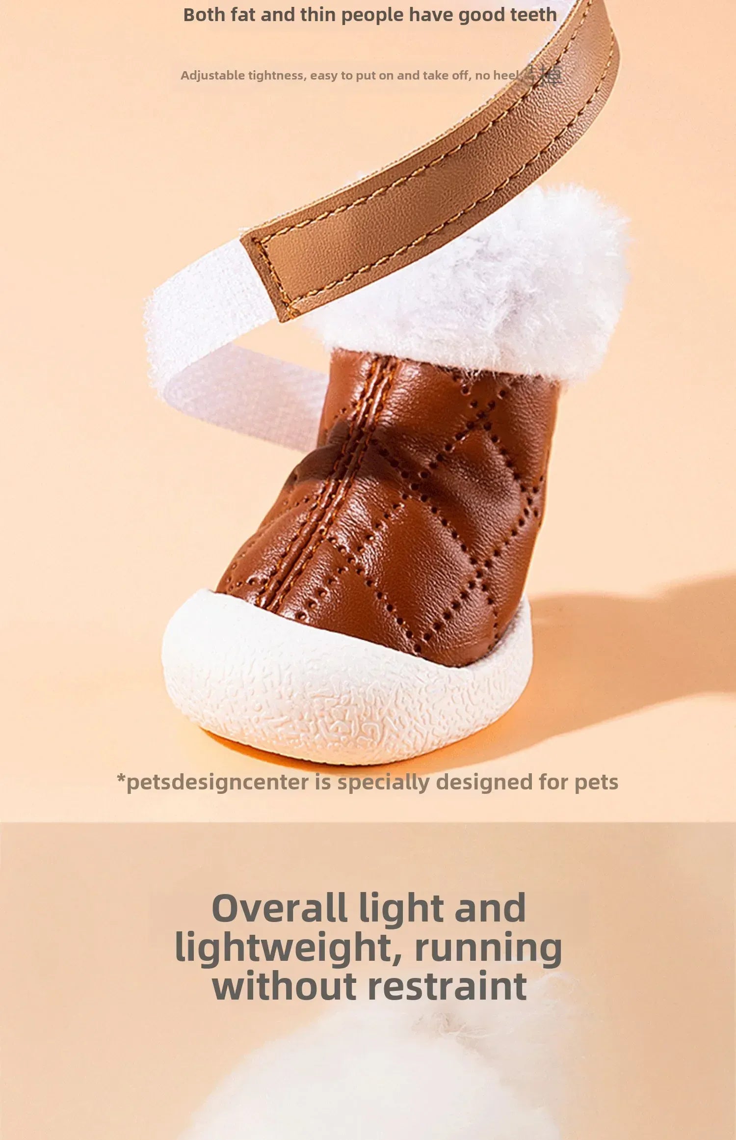 4-Pack Winter Pet Boots - Warm Anti-Slip Dog Shoes for Small Medium Dogs, Waterproof Snow Rain Boots with Secure Fasteners