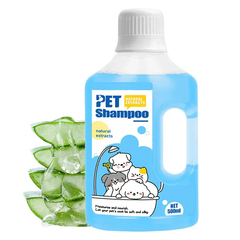 500ml Pet Shampoo for Dogs & Cats - Gentle Cleaning Deodorizing Bath Gel with Long-Lasting Fragrance, Anti-Itching Formula for All Skin Types