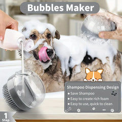 8pcs Dog Grooming Kit | Self-Cleaning Pet Grooming Set with Nail Clippers, Flea Comb, Shampoo Brush & Hair Remover