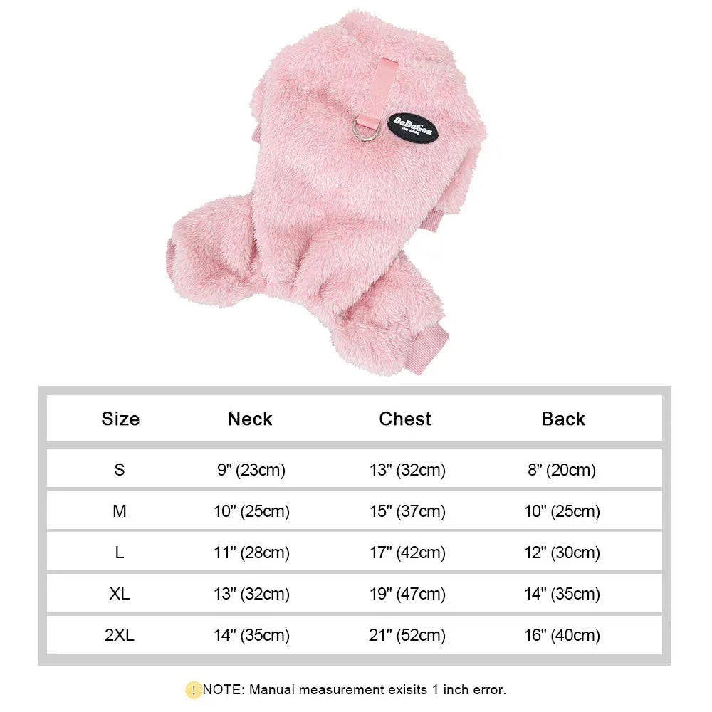 Coral Fleece Pet Vest - Soft Warm Sweater for Small Breeds & Cats