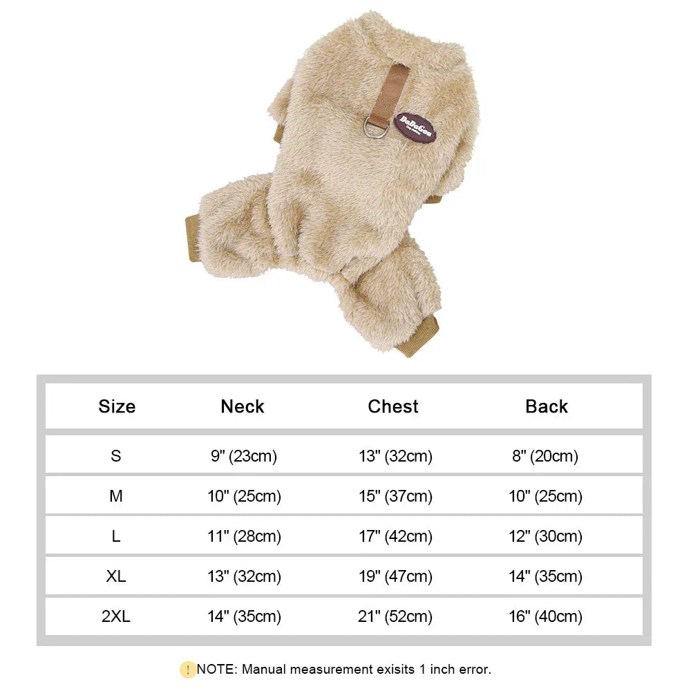 Coral Fleece Pet Vest - Soft Warm Sweater for Small Breeds & Cats