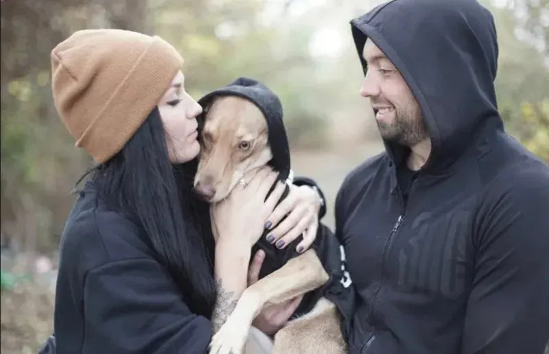 Adidog Brand Hoodie - Athletic Style Winter Coat for Medium & Large Dogs